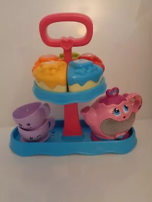 Buy Leap Frog Rainbow Tea Party With Tea Pot Cakes Cups Cake Stand Lights & Sounds • 10£