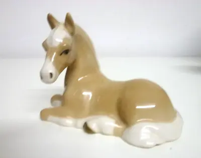 Buy Szeiler Studio Pottery.  Palomino Pony . Laying Down. Figurine • 10£