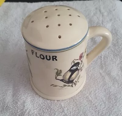 Buy Vintage Brixham Pottery Flour  Shaker. Birds. • 5£