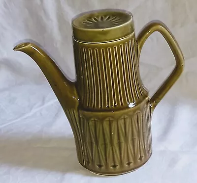 Buy Vintage Sadler Pottery Green Coffee Pot Teapot  • 9.99£