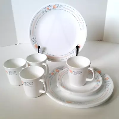 Buy Corelle Apricot Grove (Retired) Dinnerware Plates~Sm Plates~Cups 12 Pc ~No Bowls • 28.45£