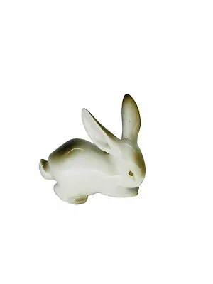 Buy Zsolnay Porcelain Rabbit With Green Tones Made In Hungery Vintage • 24£