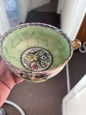 Buy Vintage Maling Pottery Flowers Pattern Bowl - Slight Chip See Picture And Line • 5.99£
