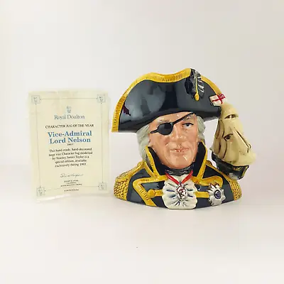 Buy Royal Doulton Character Jug Large - Vice Admiral Lord Nelson D6932 CoA – RD 2854 • 120£