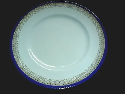 Buy RoyalL Grafton Majestic Hand Decorated 10¾ In Blue Gold White Dinner Plate C1957 • 8.99£