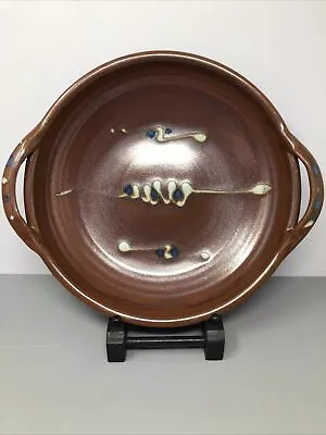 Buy Winchcombe Pottery Decorated Two Handled Dish 29 Cm Diameter Line & Dot #1507 • 90£