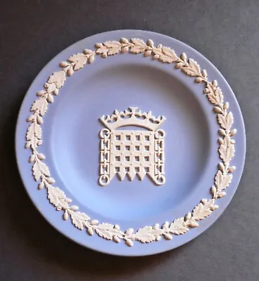 Buy Wedgewood Blue Jasperware Rare British Inter Parliamentary Union Small Plate • 6£