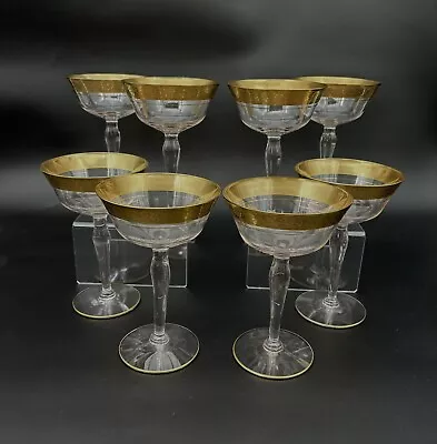 Buy Tiffin Franciscan Rambler Rose Tall Champagne Sherbert Glass Set Of 4 • 55.03£