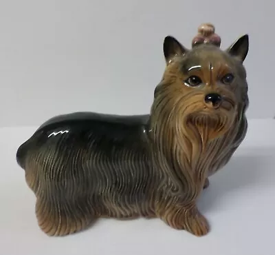 Buy An Unmarked Vintage Ceramic Figure Of A Yorkshire Terrier - Good Condition • 10£