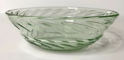 Buy Vintage Green Pressed Glass Display Fruit Bowl • 4.50£