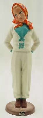 Buy A3) Figure Keramos Rudolf Podany Made In Germany Girls Skier 1686 • 599.07£