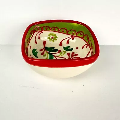 Buy Del Rio Salado Pottery Christmas Flower Bowl Small Preowned • 15.16£