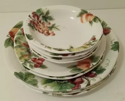 Buy Royal Doulton Vintage Grape Dinner Plates, Smaller Plates, Dessert Bowls • 20£