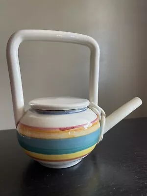 Buy RARE 1978 Signed EXP PETER SHIRE Teapot Memphis Ceramic Pottery Post-Modern Art • 953.21£