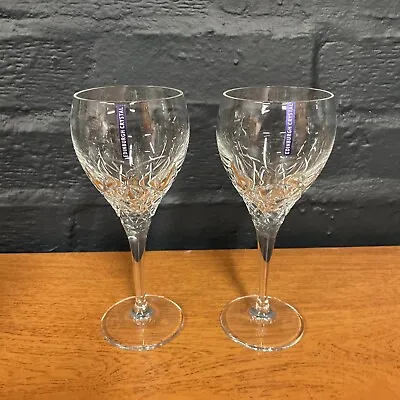Buy 2 X Edinburgh Crystal Mirage Cut Pattern Wine Water Goblets Glasses B135 • 47.99£