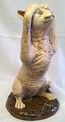 Buy Moorcroft Cobridge Stoneware Kerfuffle Cat Figure - Animal Figurine Or Model • 274.99£