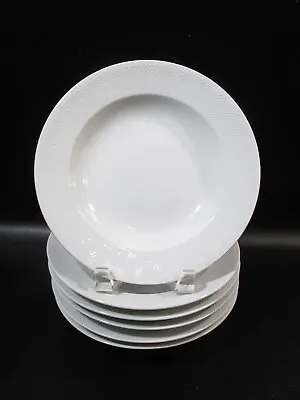 Buy Midcentury Royal Copenhagen Axel Salto White 6 Rim Soup Bowls Danish Modern • 192.88£