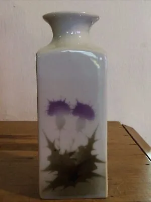 Buy Highbank Porcelain Lochgilphead Scotland Vase-Scottish Thistle Posy Vase • 8£