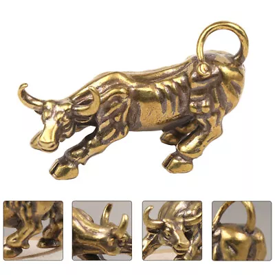Buy BESPORTBLE 2pcs Brass Bull Figurines Chinese Zodiac Cow Ornament • 9.79£