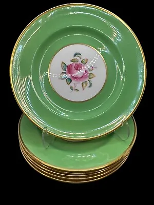 Buy Set Of 6 New Chelsea Staffs Green Luncheon Plates 8”. SHABBY CHIC. FREE SHIPPING • 81.64£