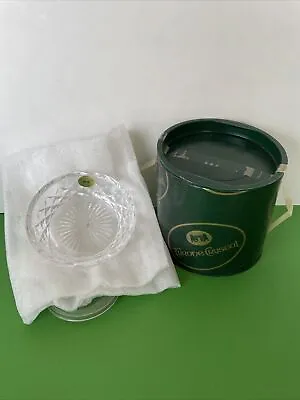 Buy HTF Tyrone Crystal Sauce Bowl Hand Made In Ireland NWT In Box Criss Cross Design • 28.91£