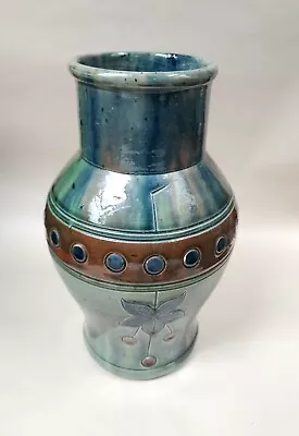 Buy Antique Art Nouveau Torhout Belgium Glazed Flemish Pottery Vase • 65£