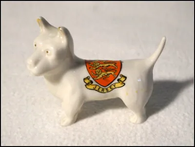 Buy  Carlton Ware Stoke On Trent White  Jersey  Terrier Dog Small Figurine #A180 • 19.29£