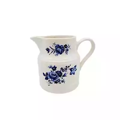 Buy Lord Nelson Pottery 7-73 White Pitcher Blue Flowers England • 14.45£