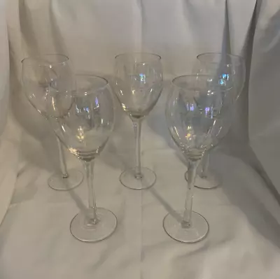 Buy Vintage Hand Cut/Etched Crystal Wine Glasses Grape Vines Clusters Set Of 5 • 16.32£