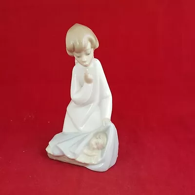 Buy Lladro Nao Figurine  Angel With Baby 4635 (Restored) - 6098 L/N • 28£