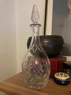 Buy Vintage Crystal Glass Decanter With Stopper • 2.50£