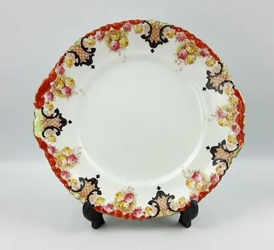 Buy Antique Aynsley 24cm Cake Serving Plate - Bone China Hand Coloured Floral • 14£