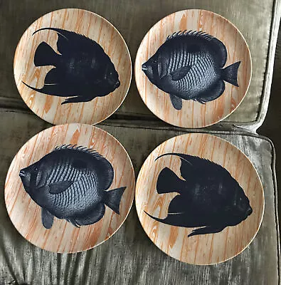 Buy Thomas Paul Sea Life 9  Melamine Side Plates Set Of 4 Fish • 12.79£