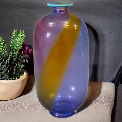 Buy 1980's Swedish Modern Style Transjo Hytta Glass Bottle Vase By Warff Ritzman • 191.67£