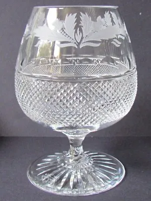 Buy EDINBURGH CRYSTAL THISTLE PATTERN 5⅛  BRANDY GLASSES - VINTAGE (Ref8645) • 89£