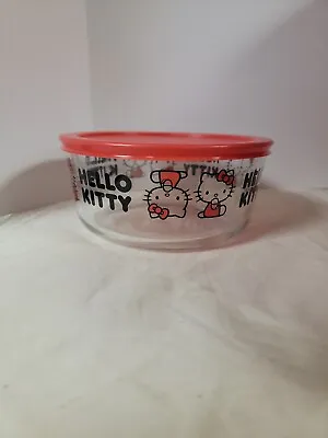 Buy Pyrex Hello Kitty 7-Cup Glass Storage Bowl With Red Plastic Lid NEW • 23.14£