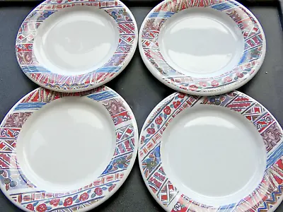 Buy 4 X Hornsea - Paysanne Pattern - 7  Tea/side Plates - 17.5cm • 25.99£