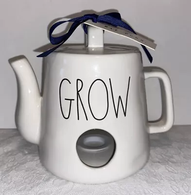 Buy Rae Dunn White Ceramic Teapot GROW Bird House, Spring 6” Artisan Collection 195. • 12.28£