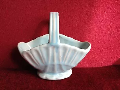 Buy Govancroft Of Glasgow Vintage Stoneware Flower/posy Vase Pale Green Handled Flaw • 2.50£