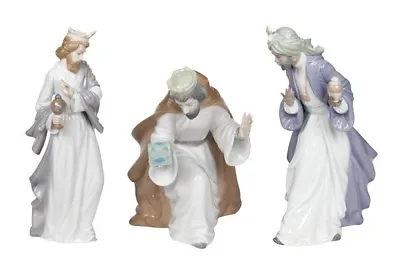 Buy Nao By Lladro Set Of Three Kings #412, 413, 414 B Nib Nativity X-mas Save$ F/sh • 548.87£