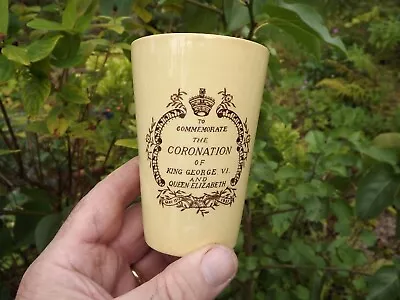 Buy 1937 Coronation King George 6th Goss Pottery Beaker With Alton Towers Super Piec • 24.99£