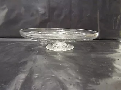 Buy Vintage Small Clear Glass Cake Stand Depression Glass Pressed Glass (M) • 10£