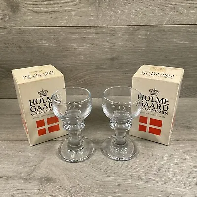 Buy 2 X HOLMEGAARD Scandinavian Danish Port / Wine Glasses Vintage - Jaegerglas No4 • 26.99£