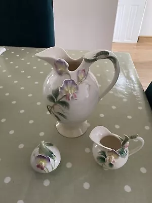 Buy Fine Porcelain Set Tea Pot With Cups Beautiful Vintage Antique Design By Franz • 100£