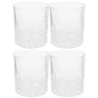 Buy Crystal Whiskey Glasses Set Of 4 Vintage Tumblers For Bar & Cocktails-QX • 24.95£