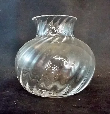 Buy Vintage Dartington Ripple Glass Vase -  Smith -  FT232 - Frank Thrower • 16.99£
