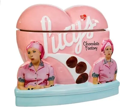 Buy I Love Lucy® Lucy’s Chocolate Factory Porcelain Cookie Jar Kurt Adler NEW IN BOX • 96.05£