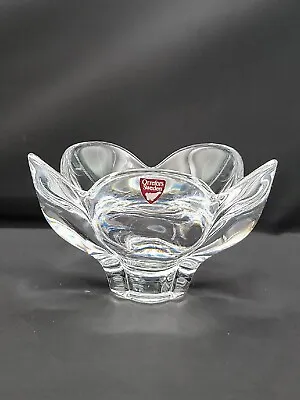 Buy Vintage Orrefors Sweden Pomona Clear Crystal Bowl 5  Dish Lars Hellsten  READ • 16.23£