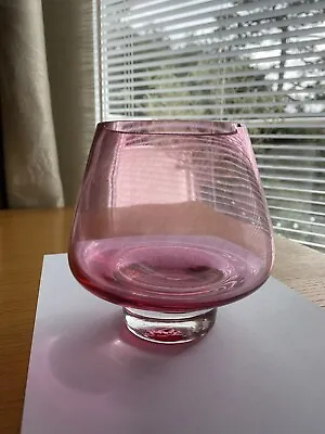 Buy Beautiful Caithness Glass Tranquility Pink Flower Bowl Vase • 19.50£