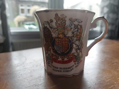 Buy Vintage 1977 Sheriden Staffordshire China Queen Elizabeth II Silver Jubilee Mug • 5£